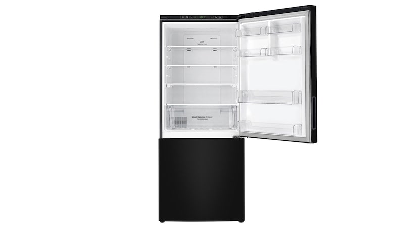 LG 450L Bottom Mount Fridge With 4½ Star Energy Rating, Black Finish, GB-450UBLX